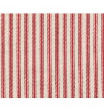 Woven Ticking Red